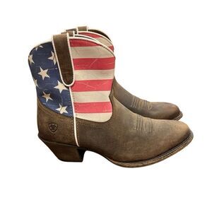 ARIAT Distressed Flag Leather women’s boots Sz. 7 New